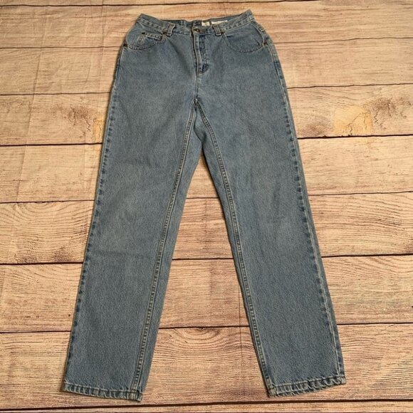 Vintage Denim - Vintage Liz Claiborne Mom Jeans high rise straight leg jeans Size 8 Light Wash